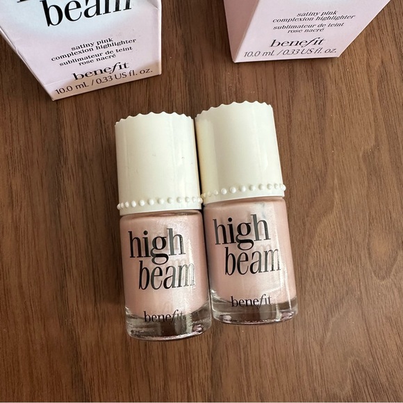 NIB 2 x Benefit High Beam Satiny pink complexion highlighter - Picture 7 of 8